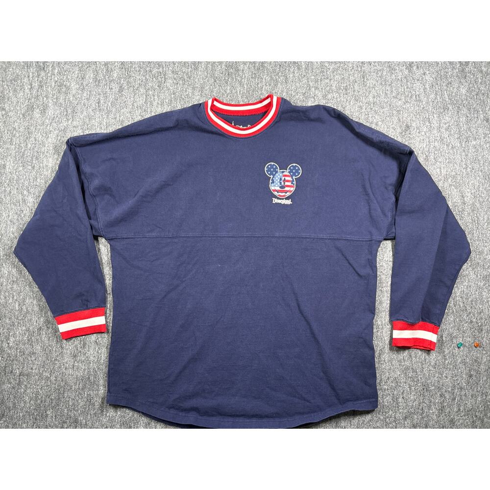 Disneyland Spirit Jersey Americana Size XXL Blue Patriotic July 4th Memorial EUC